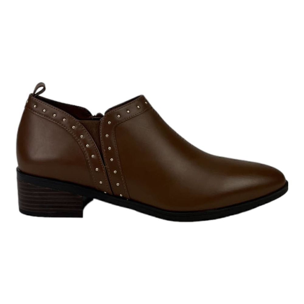 New Bella Vita Women US 6W Classic Shoes Dark Tan Brown Leather Ankle Boot